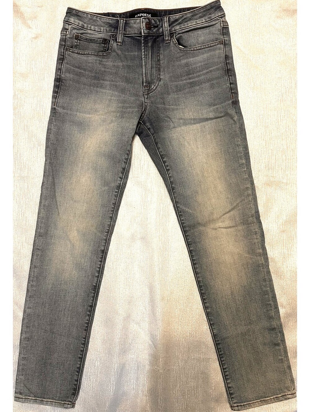 Express Women's Skinny Jeans Gray Hyper Stretch Size 30x30